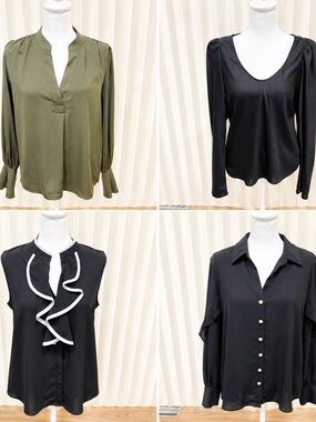Bundle of 4 Women’s Blouses – Small Sizes